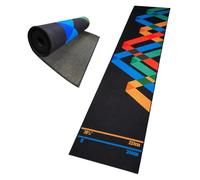 Relaxdays Tapis de fléchettes antidérapant, Ligne de Lancer, 60×260 cm, protège-Sol, Polyester/Caoutchouc, Multicolore