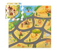 Relaxdays Tapis de jeu au design safari