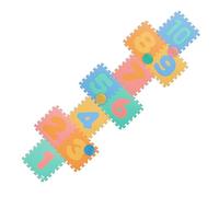 Relaxdays Tapis de Jeu avec nombres, 25 pièces en Tout, sans substances nocives, Lavable, Mousse, Multicolore