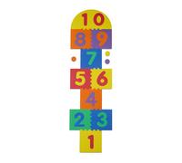 Relaxdays Tapis de Jeu avec nombres, pour Jouer à la marelle, sans substances nocives, Mousse, Multicolore
