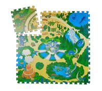 Relaxdays Tapis de Jeu, 9 pièces de Puzzle pour Enfants, sans polluants, Mousse EVA, 90 x 90 cm, Multicolore