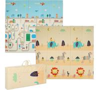 relaxdays Tapis de jeu pliable Animaux et route