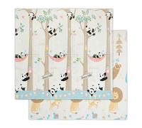 Relaxdays Tapis de jeu pliable avec motifs animaux
