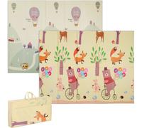 relaxdays Tapis de jeu pliable avec motifs de rues et d'animaux