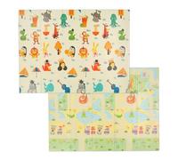 Relaxdays Tapis de Jeu, Pliable, Motifs, sans substances nocives, Mousse XPE, 200 x 150 cm, Multicolore