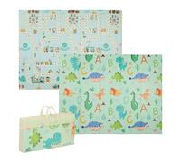 Relaxdays Tapis de Jeu Pliable, sans polluants, réversible, 200 x 150 cm, en Mousse XPE, Tapis Rampant bébé, Multicolore