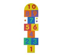 Relaxdays Tapis de Jeu avec nombres, pour Jouer à la marelle, sans substances nocives, Mousse, Multicolore
