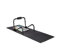 Relaxdays Tapis de protection sol dalle amortissante son fitness noir 60 x 60 cm, 3m² set de 8, 1cm épaisseur, noir