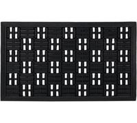 relaxdays Tapis de sol en caoutchouc, aspect grillagé