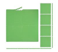 Relaxdays Tapis de Sport, 60 x 60 cm, Set de 8, EVA, Surface Totale 3 m², Protection, pour appareils de Fitness, Vert
