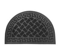 Relaxdays Tapis demi-lune en caoutchouc à motifs