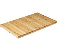 relaxdays Tapis en bambou pour la salle de bain