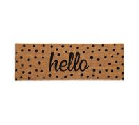 Relaxdays Tapis en coco à pois