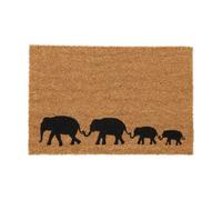 Relaxdays Tapis en coco avec éléphants