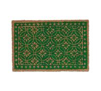 Relaxdays Tapis en coco avec motif floral