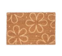 Relaxdays Tapis en coco design floral