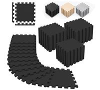 Relaxdays Tapis fitness protecteur, set 30 x 30 cm