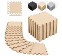Relaxdays Tapis fitness protecteur, set 30 x 30 cm