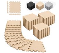 Relaxdays Tapis fitness protecteur, set 30 x 30 cm