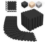 Relaxdays Tapis fitness protecteur, set 30 x 30 cm
