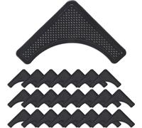 Relaxdays Antidérapant Tapis, Bandes autoadhésives, 24 pièces, pour carrelage, parquet, linoléum, sous-Tapis, Noir