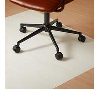 Relaxdays Tapis protège-sol pour chaise de bureau 3 tailles tapis de chaise anti-rayures plastique 120x90, blanc