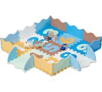 relaxdays Tapis puzzle à chiffres avec rebord