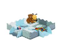 Relaxdays Tapis Puzzle pour Enfants, 25 pièces, avec Bordure, Motifs Animaux, sans polluants, Tapis de Jeu, Multicolore