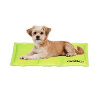 Relaxdays Tapis rafraîchissant pour Chien, 20 x 35 cm, Matelas Auto-rafraichissant, Gel, pour Vos Animaux, Vert