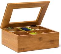 relaxdays Teebox braun 22,0 x 16,0 cm