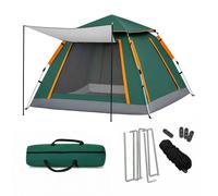 Relaxdays Tente de camping 3-4 pers. avec auvent