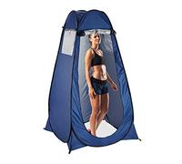 Relaxdays Tente de Douche Camping, Pop Up, HxLxP: 190 x 120 x 120 cm, Cabine d’essayage, étanche, compacte, UV 50+, Bleu Pour Randonnée