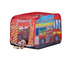 Relaxdays Tente de jeu camion de pompiers