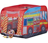 relaxdays Tente de jeu pompier pour enfants