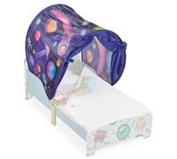 Relaxdays Tente pour enfant, système « pop up », pour le lit de votre bout de chou, planètes, LP 220x79 cm, multicolore