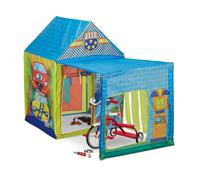Relaxdays Tente pour Enfants en Forme de Garage, H x L x P : 109 x 146 x 75 cm, intérieur et extérieur, Multicolore
