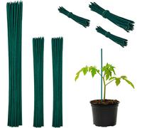 relaxdays Tiges de plantes vertes 30 cm en set de 150 pièces