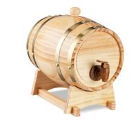 relaxdays Tonneau à alcool en bois