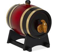 relaxdays Tonneau à whisky en bois 1,25 litre