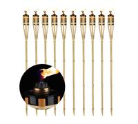 Relaxdays Torche de jardin bambou lot de 100