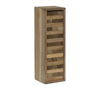 relaxdays Tour infernale, 54 pièces, avec Caisse en Bois, Jeu pour Enfants et Adultes HLP: 29 x 9,5 x 8,5 cm, Nature