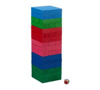 Relaxdays Tour infernale colorée en bois