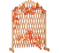 Relaxdays Treillis en bois, extensible, sur pied, jardin, balcon, terrasse, aide pour grimper, h x l x p : 100 x 165 x 30 cm, brun