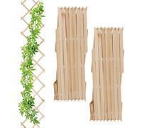 relaxdays Treillis extensible en bois, lot de 3