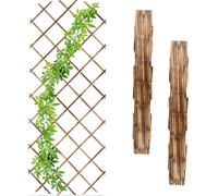 Relaxdays Tuteur à tomates en Lot de 3, Extensible, pour Plantes grimpantes, 180 x 90 cm, pour Jardin, Balcon, Nature