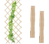 relaxdays Treillis extensible, set de 3 pièces