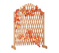 Relaxdays Treillis jardin extensible, Clôture grillage pliable, Plante grimpante Balcon HxlxP: 100 x 165 x 30 cm, brun