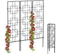 relaxdays Treillis métalliques, set de 3