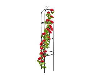 Relaxdays Trellis rond noir