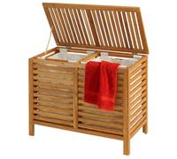Relaxdays Panier à linge 150 l, 2 compartiments